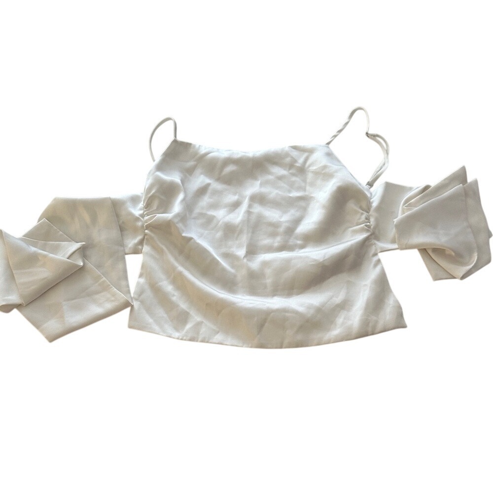 Zara Off-Shoulder White Blouse